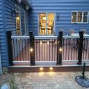 TimberTech Deck with LED Lighting & Vinyl Siding