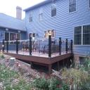 TimberTech Deck with LED Lighting & Vinyl Siding 2