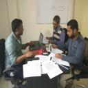 Working at Defttech office premise with Colleagues