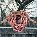 Super Chunky Abstract Cowl - Peach-Multi