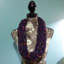 Double Wrap Infinity Scarf - Purple Galaxy 2