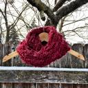 Super Plush Double Wrap Infinity Scarf - Deep Berry