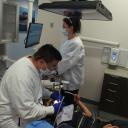 Hugo dental implant specialist Dr. Brent Sorenson working on one of his chi