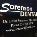 Signage on the front door at Sorenson Dental Hugo MN
