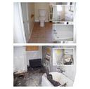Before & After - Bathroom Fire Damage