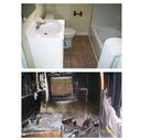 Before & After - Bathroom Fire Damage