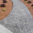 Stamped concrete patio