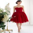 short red graduation dresses KSP237