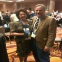 VP, Jeffrey Schneider, EA and Pres., Anita Manuel, EA induction of FSEA off