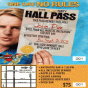 Hall Pass Movie Theme Stag Ticket Invitation