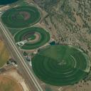 an aerial view of our farms