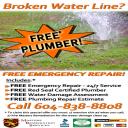 Broken Water Line? Get a FREE Plumber!