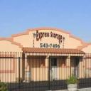High-security fencing surrounds Express Storageâ€™s storage facilities