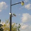 Well-lit outdoor storage and surveillance cameras throughout the facility m