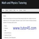 Math and Physics Tutoring