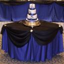 blue wedding cake