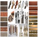 Orion Iron & Wood Art Curtain Hardware
