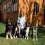 Lynda with her dogs