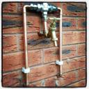 Hot and cold outside tap