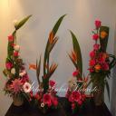 Arrangement d'urne et corbeilles funÃ©raire
