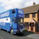 Dee Dee Moving-Lorry outside house