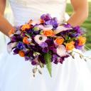 We design for contemporary or classic wedding floral styles.