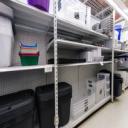 Sturdy plastic storage containers are an inexpensive and easy way to keep t