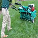 Lawn aeration improves air and nutrient penetration to the roots, and helps