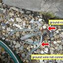 Ground wire not connected