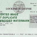 San Diego Lock & Safe CA Locksmith License