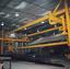Special crane with pendular grabs
