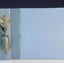 Blue Embossed Daisy photo album