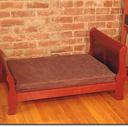 LUXURY WOOD BED WITH MEMORY FOAM